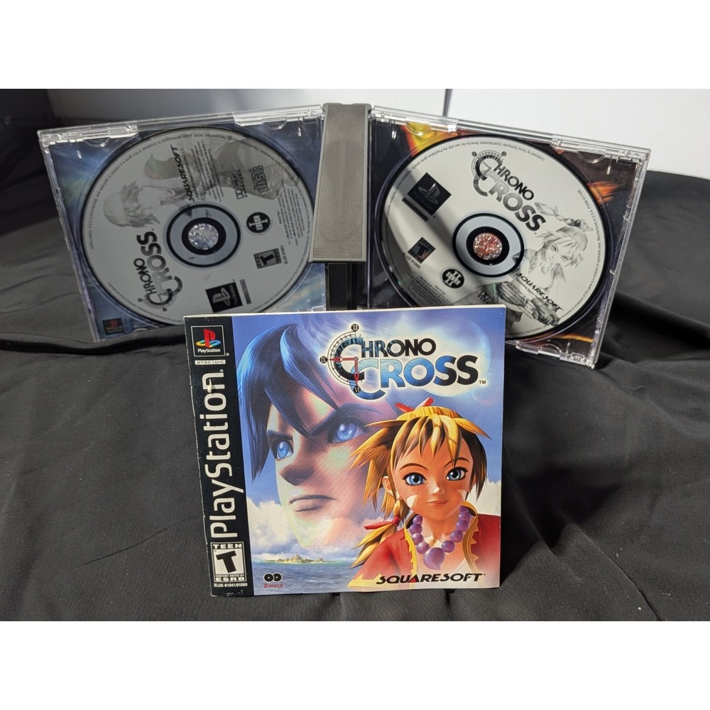 Sony PlayStation 1 Chrono Cross Game Original Case with Manual‎